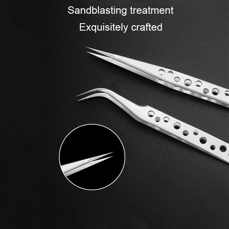 Electronics Repair Tool Kit - Industrial Tweezers Electronics Anti-static Precision Stainless