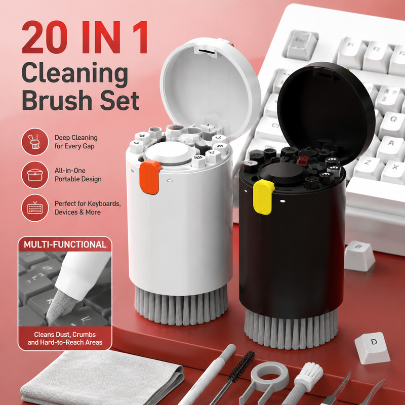 Electronics Repair And Maintenance - Ready Stock 20-In-1 Keyboard Cleaning Kit