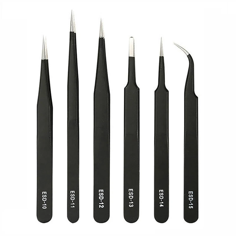 Precision Tweezers Set ESD Ant - огляд і ціна Electronics Repair Tool Kit