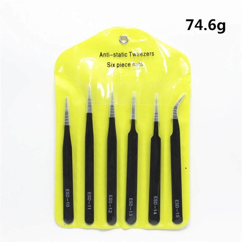 Precision Tweezers Set ESD Ant - огляд і ціна Electronics Repair Tool Kit