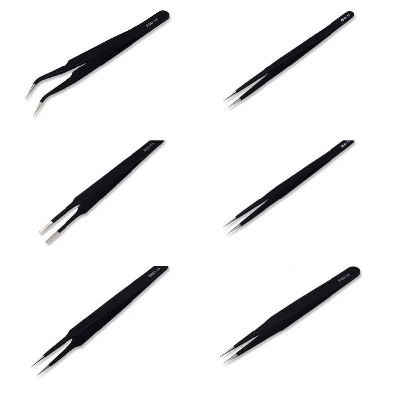 6pcs Precision Long Tweezers S - огляд і ціна Electronics Repair Tool